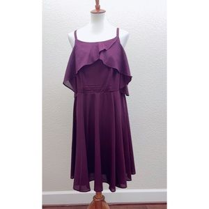 torrid Georgette Tulip Cold Shoulder Dress Size 12